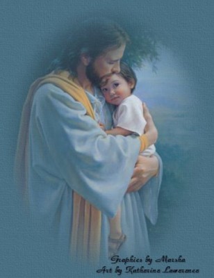 jesus-with-children wallpaper