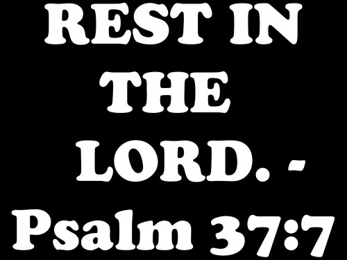 rest in the lord