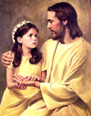 Jesus And A Little Girl