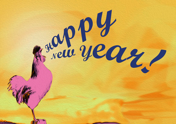 Happy New Year Chicken