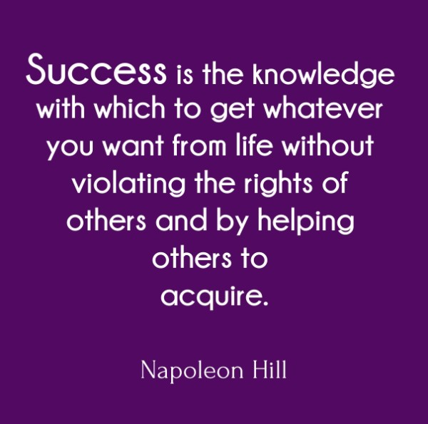 success definition by napoleon hill