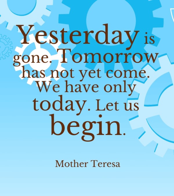 Never think it is too late to begin